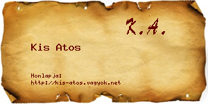 Kis Atos névjegykártya